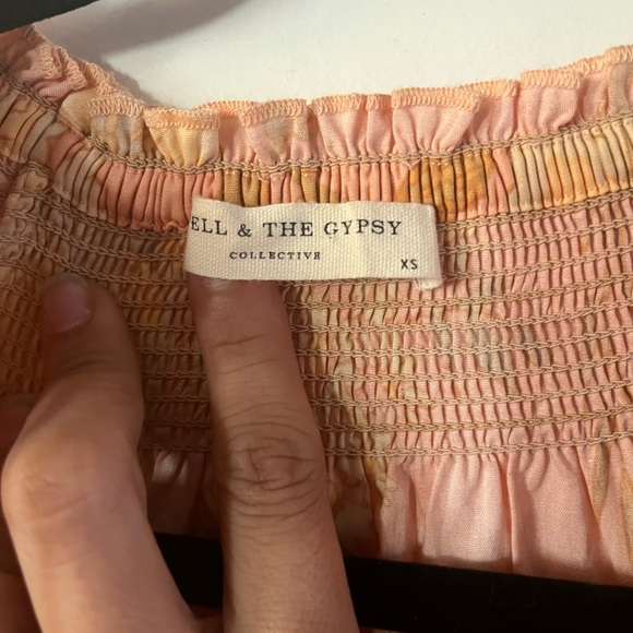 Spell & The Gypsy The Sloan Blouse in Peach Floral - Picture 6 of 6